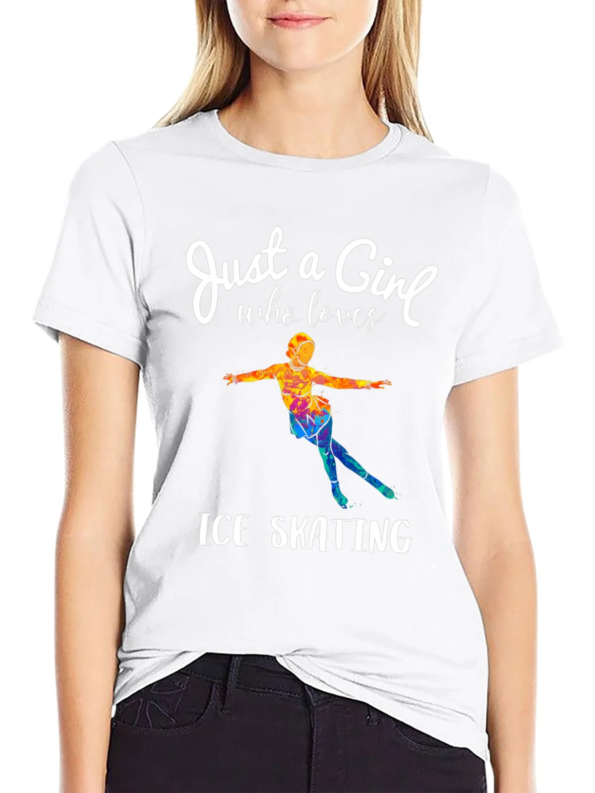 Ice Skating Girl T-Shirt - Figure Skater Gift product image 8
