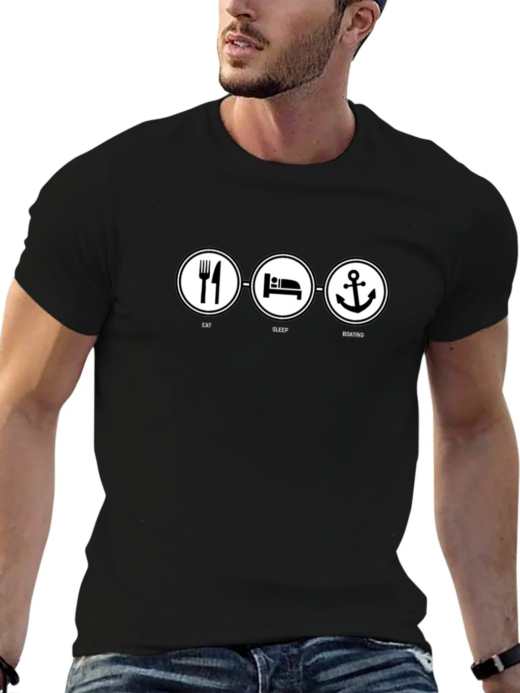 Eat Sleep Boating T-Shirt - Funny Boater Tee product image 6