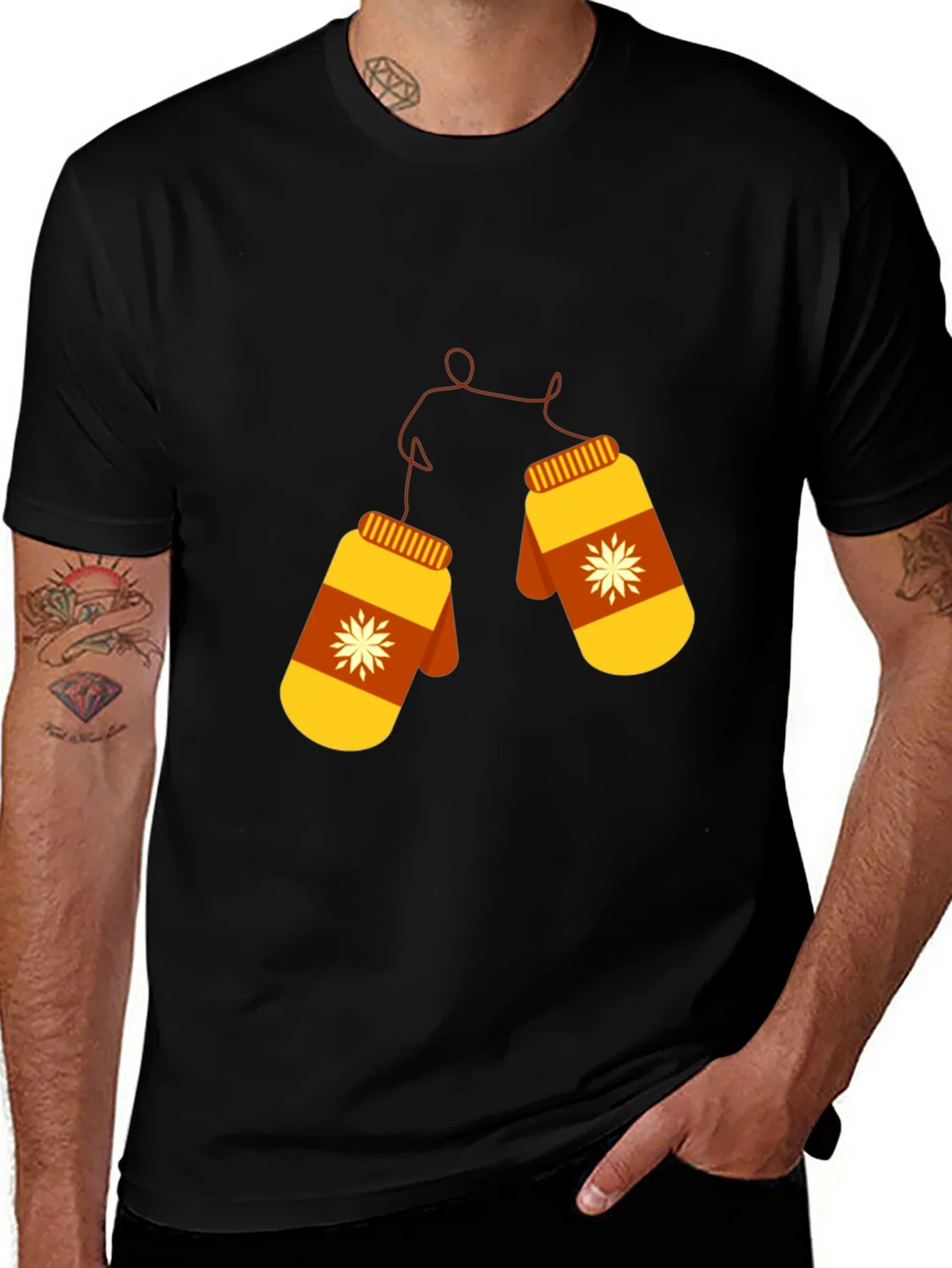 Winter Mittens Graphic Tee - Cozy Style product image 1