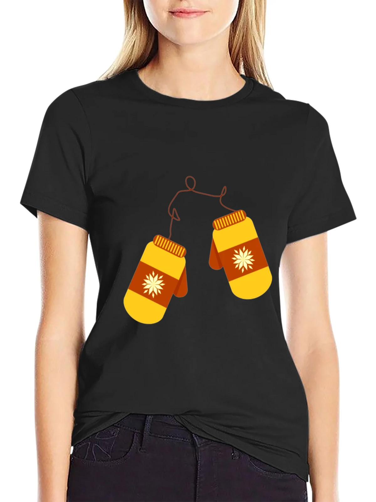 Winter Mittens Graphic Tee - Cozy Style product image 2