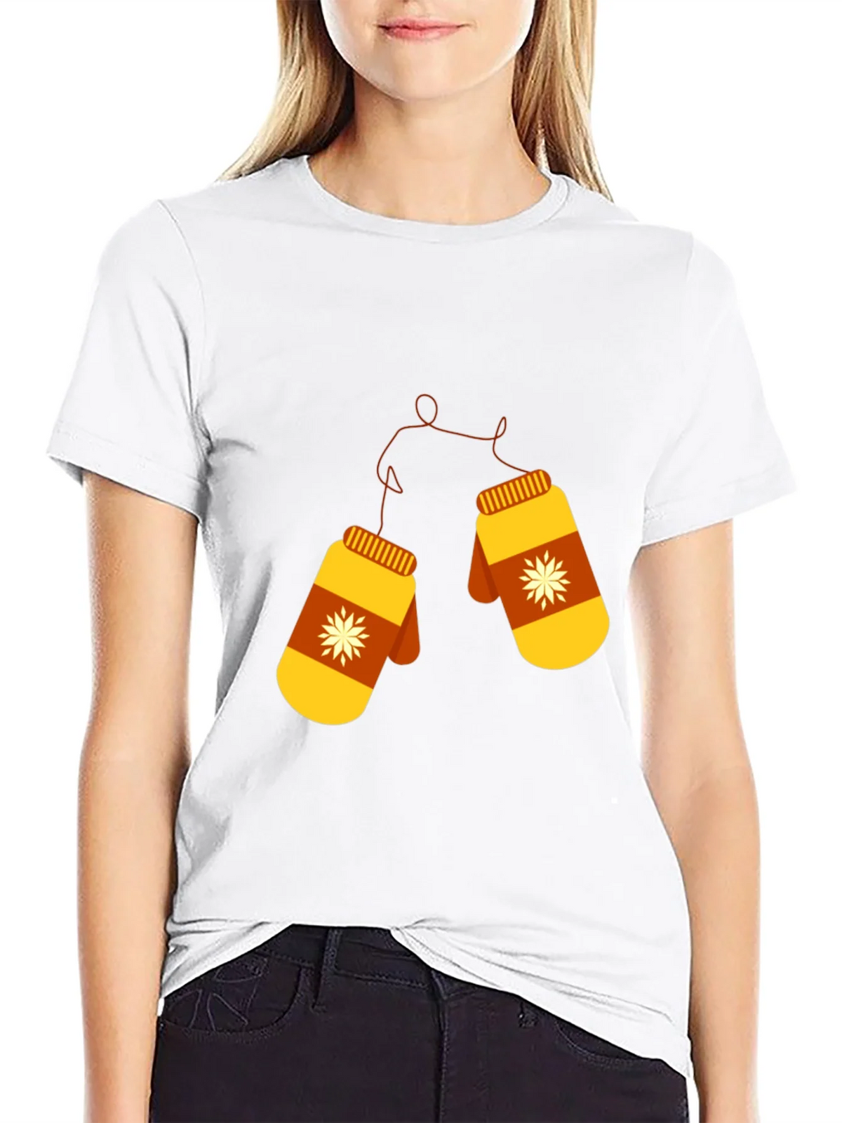 Winter Mittens Graphic Tee - Cozy Style product image 8