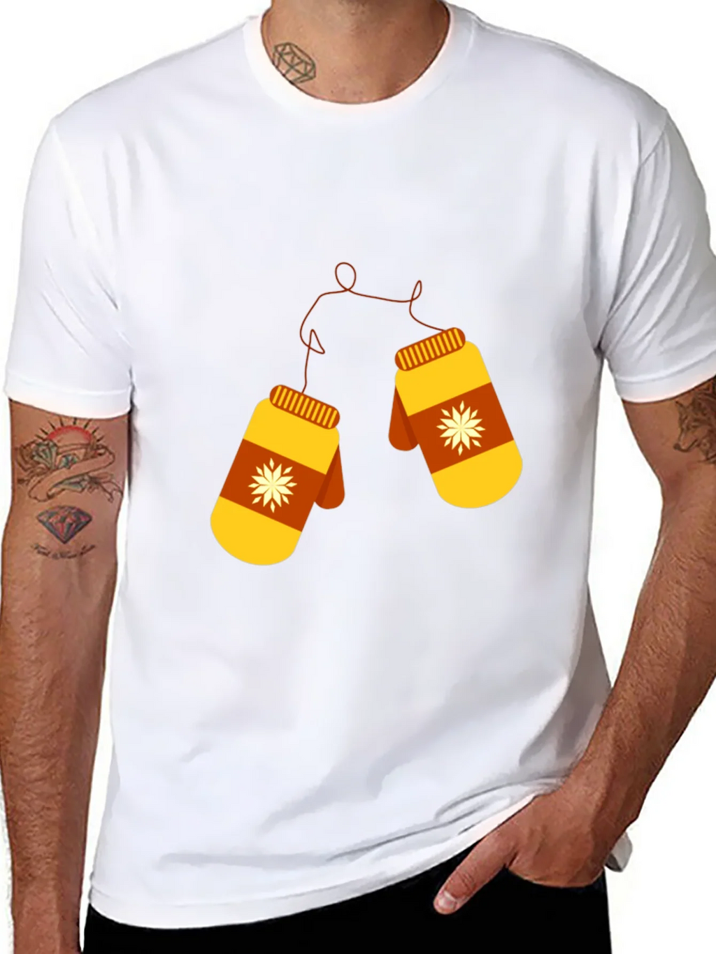 Winter Mittens Graphic Tee - Cozy Style product image 7