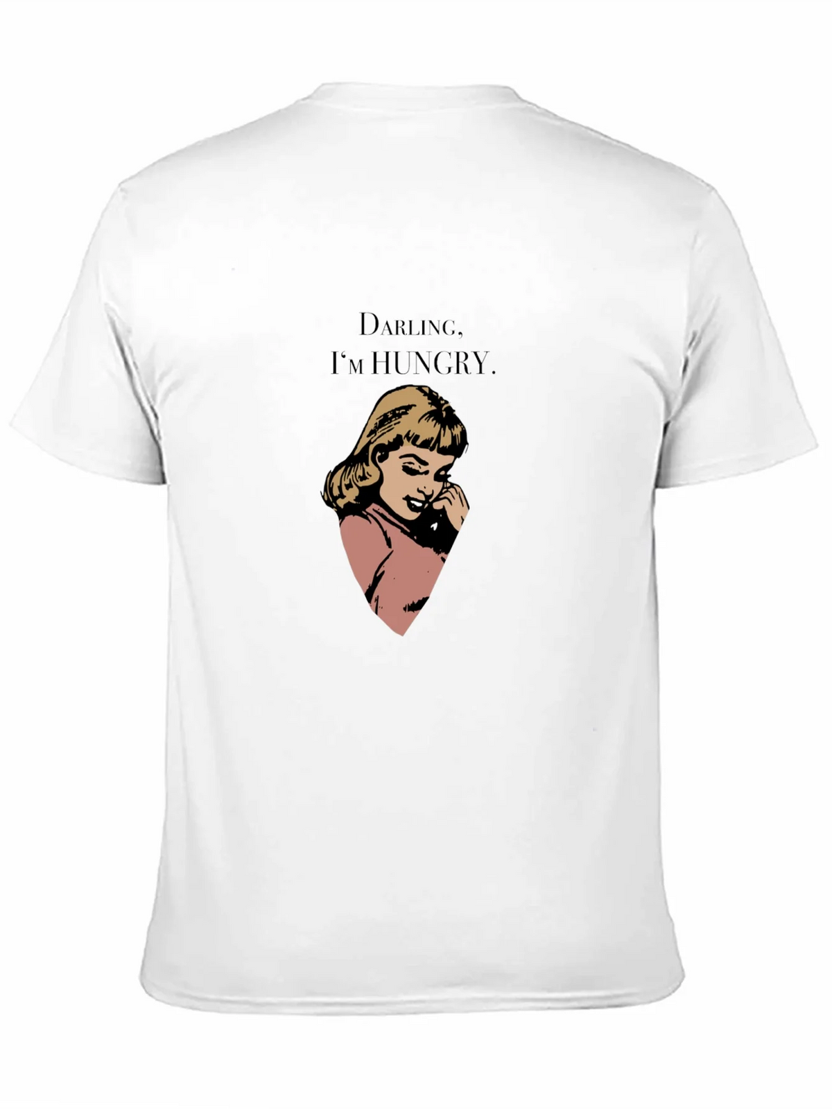 Darling Im Hungry Graphic Tee - Black Cotton Casual T-Shirt product image 8