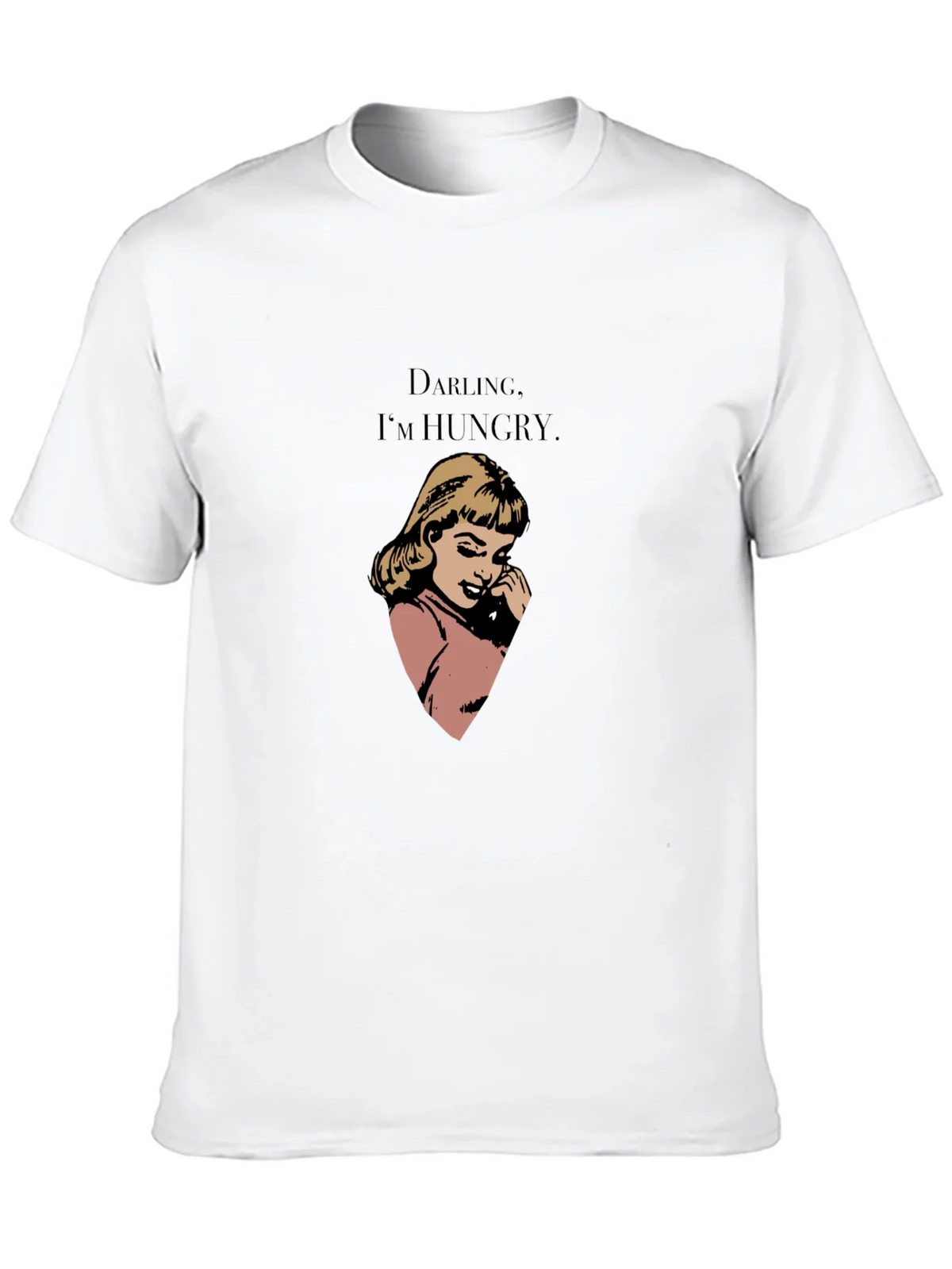 Darling Im Hungry Graphic Tee - Black Cotton Casual T-Shirt product image 7