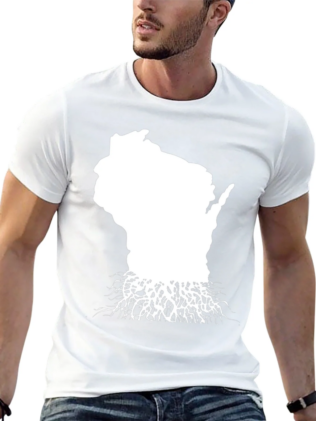 Wisconsin Roots Black T-Shirt - State Pride Tee product image 12