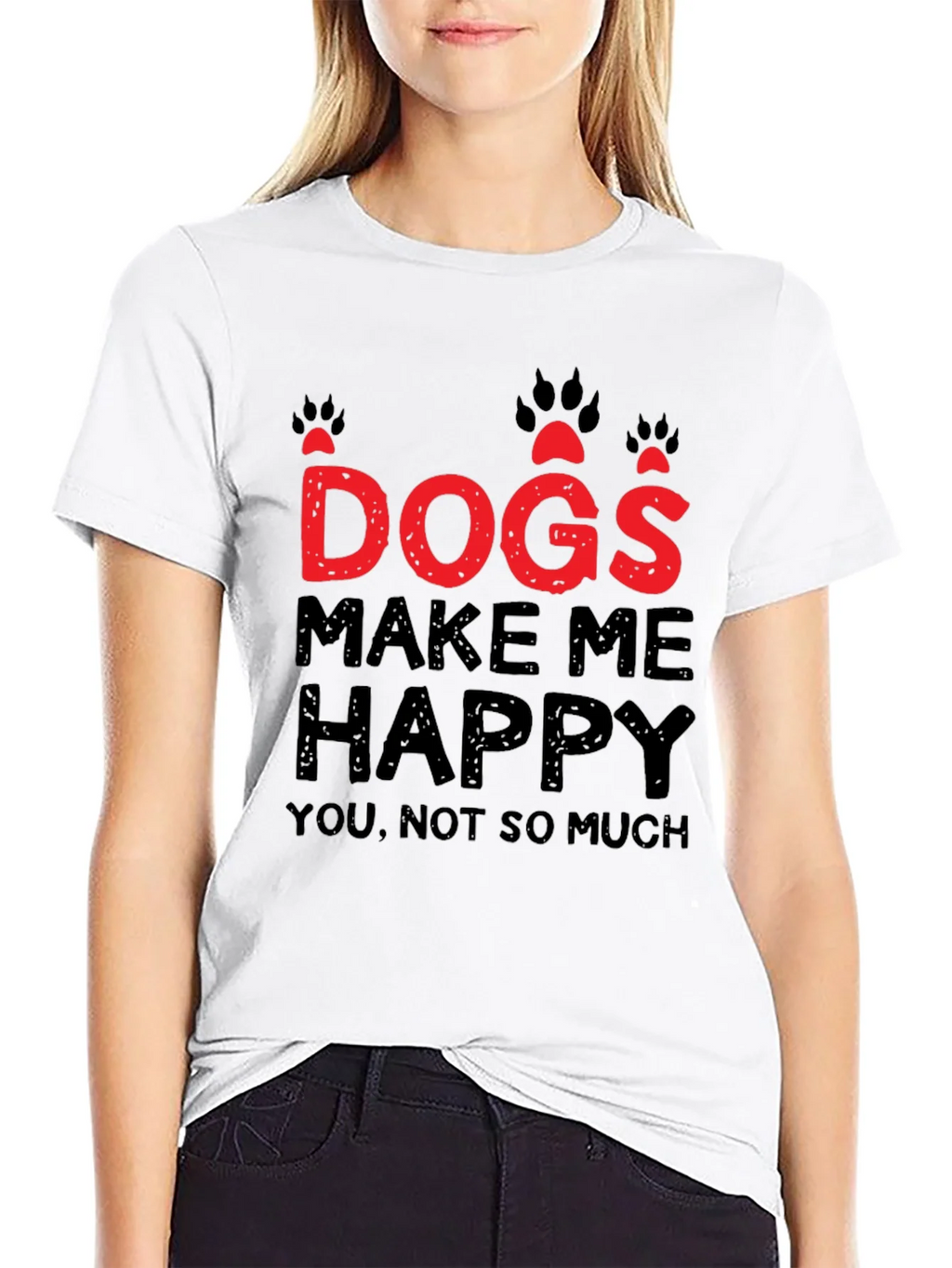 Dogs Make Me Happy Graphic T-Shirt product image 8