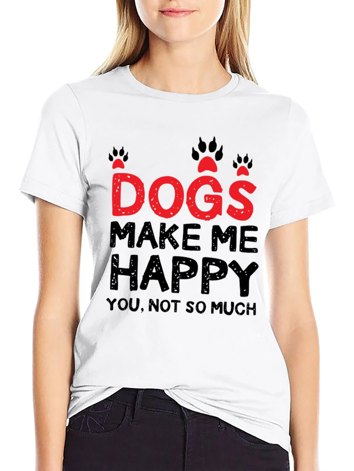 Dogs Make Me Happy Graphic T-Shirt product image 8