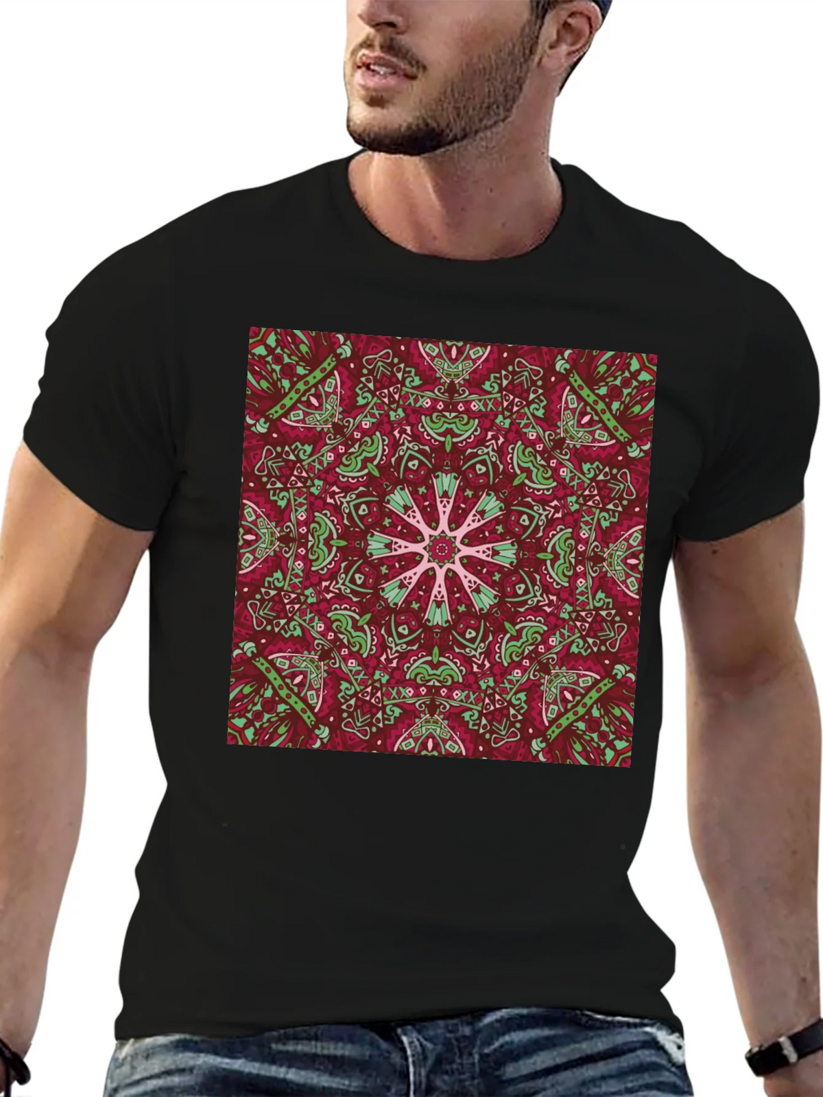 Kaleidoscope Mandala T-Shirt - Unique Graphic Tee product image 2