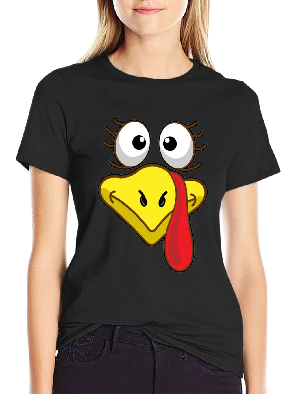 Turkey Face Graphic T-Shirt - Thanksgiving Apparel product image 2