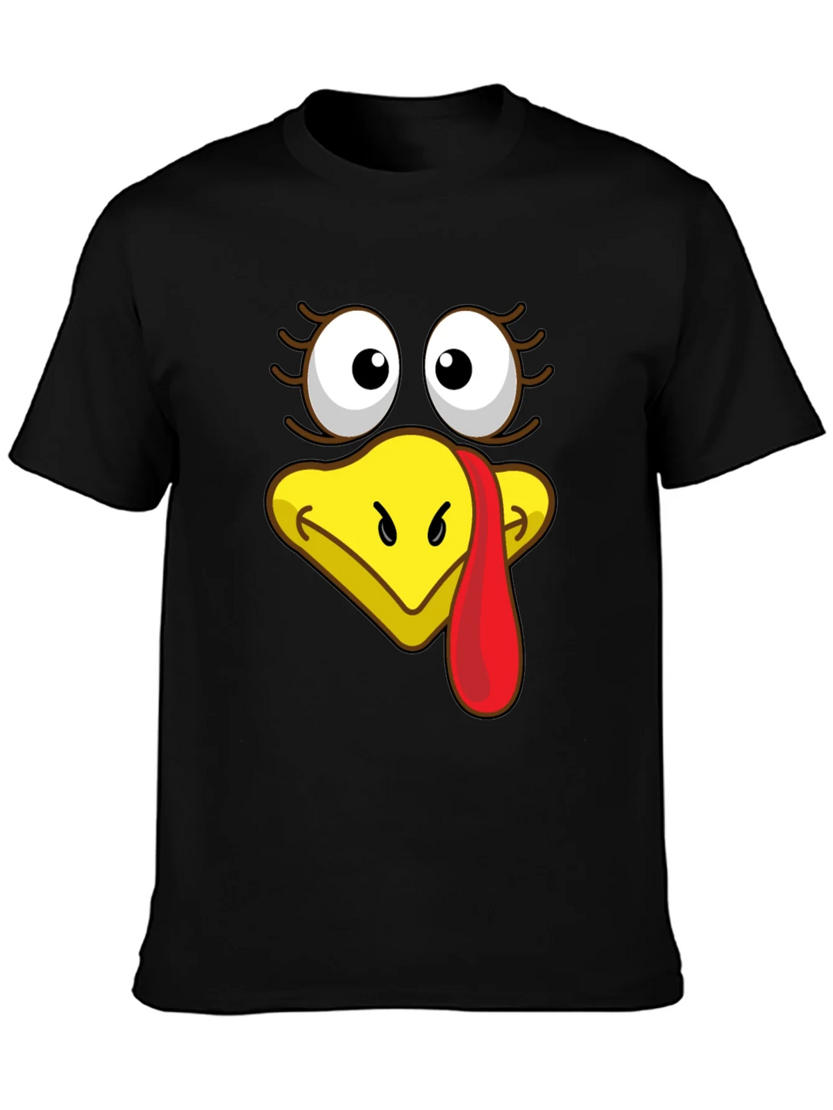 Turkey Face Graphic T-Shirt - Thanksgiving Apparel product image 3