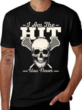 Lacrosse Skull Graphic T-Shirt product image 1