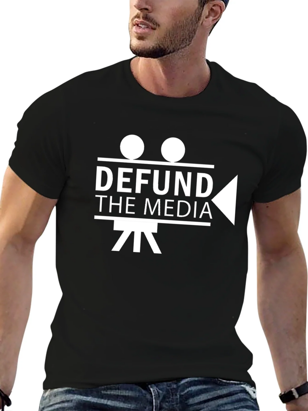 Defund The Media Graphic Tee product image 6