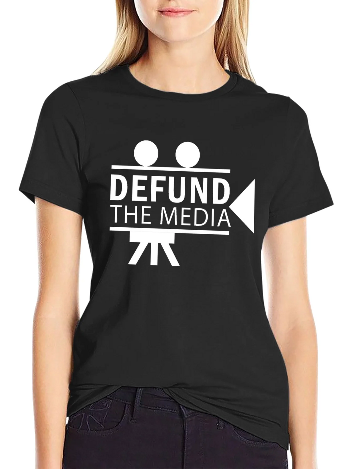 Defund The Media Graphic Tee product image 2