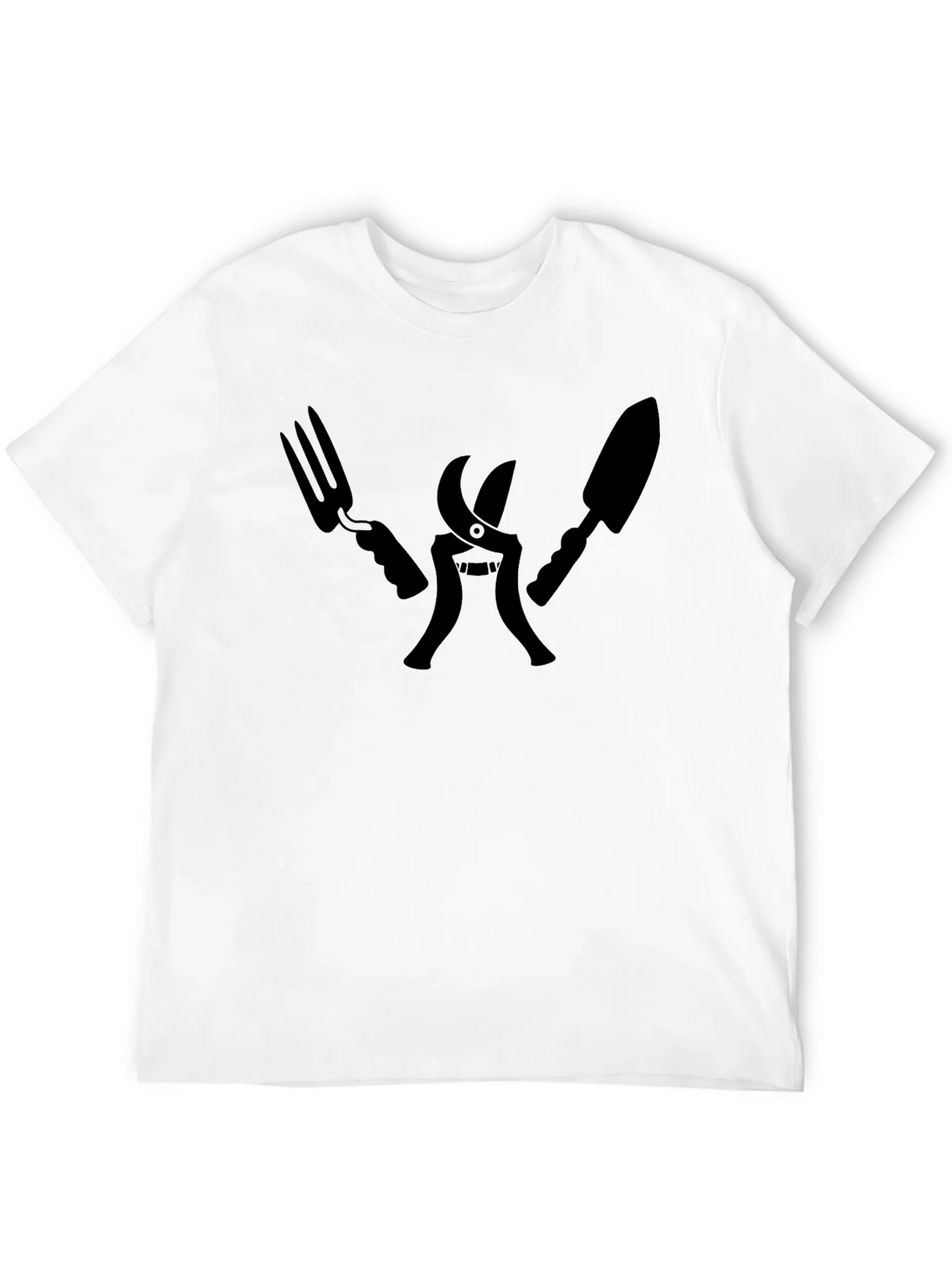 Gardening Tool T-Shirt - Black Crew Neck product image 11