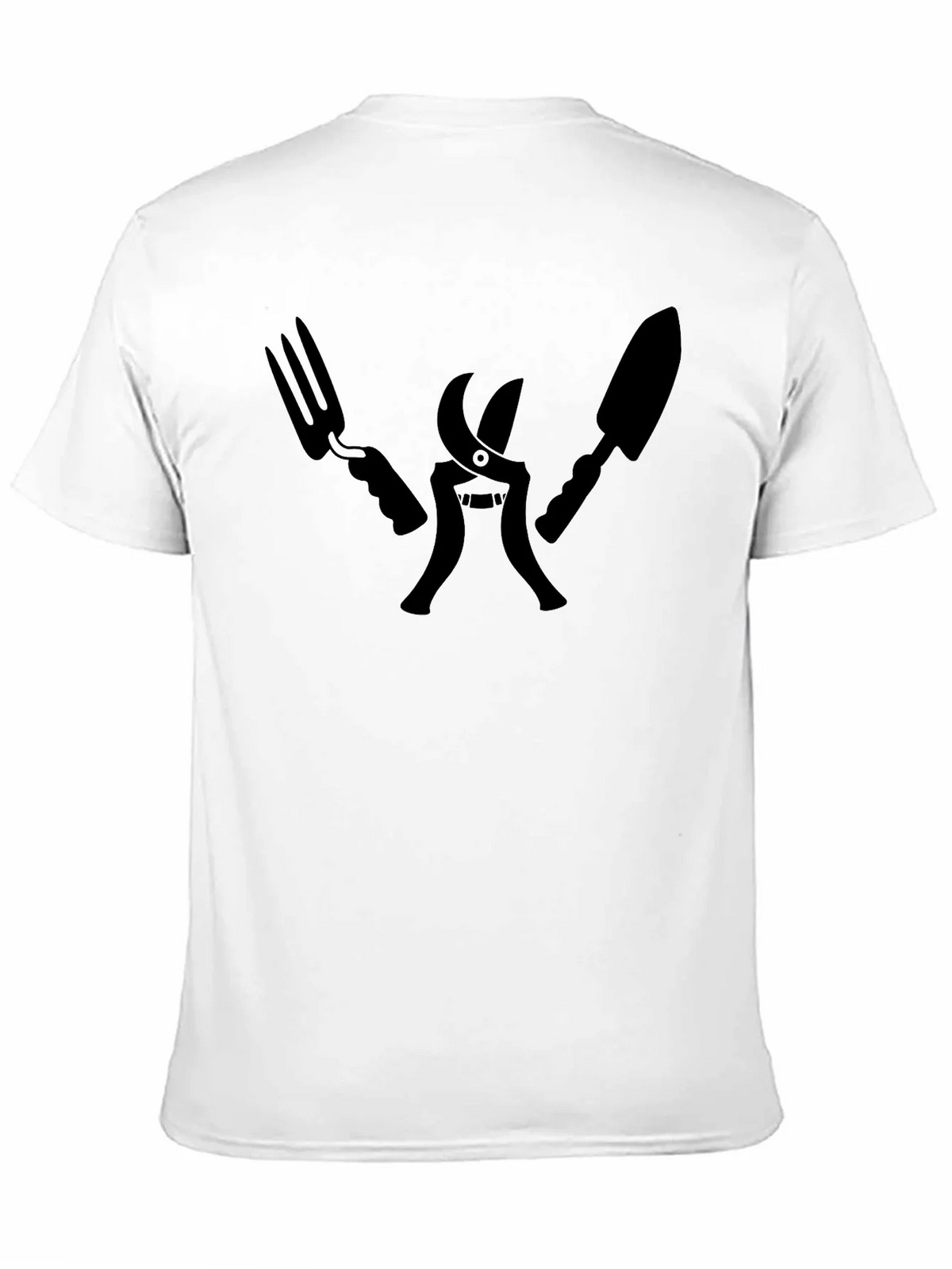 Gardening Tool T-Shirt - Black Crew Neck product image 10
