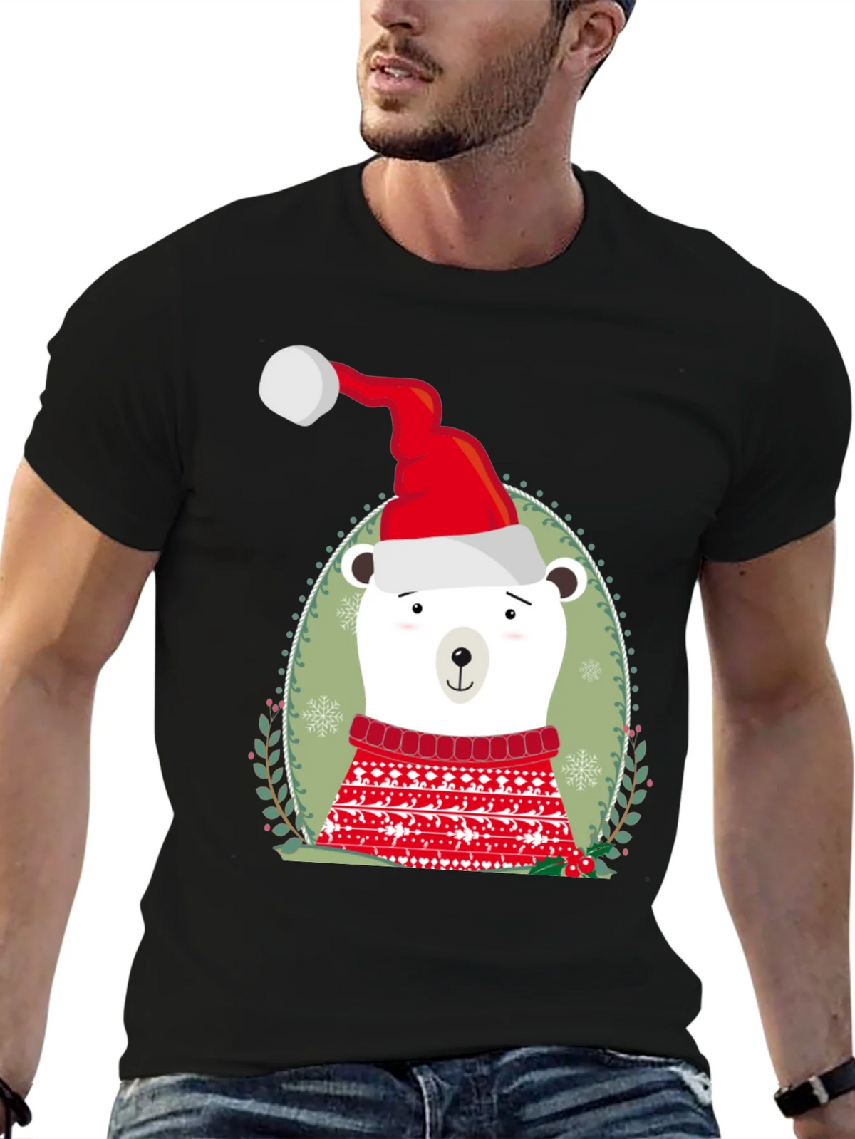 Holiday Polar Bear Graphic Tee