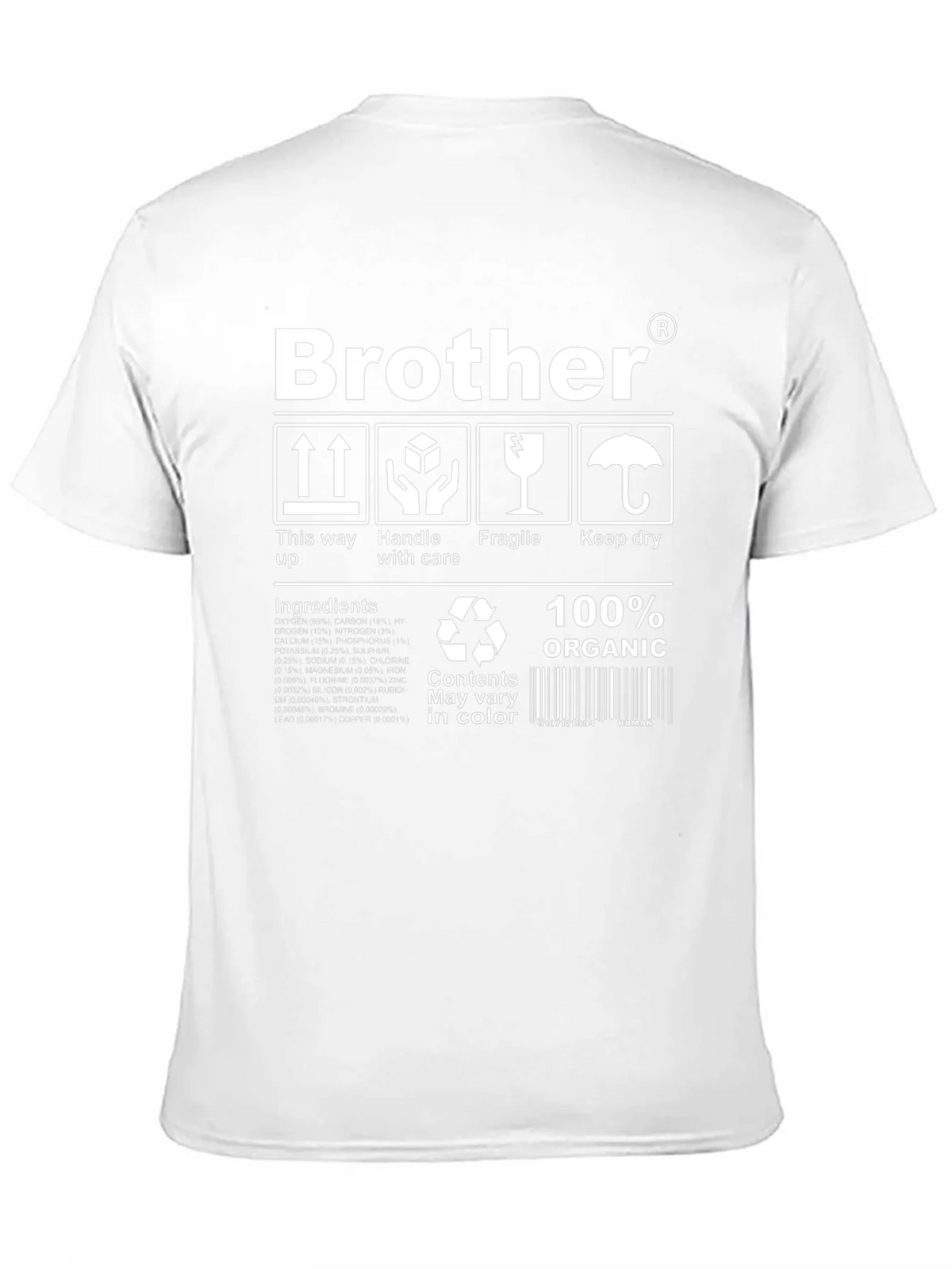 Brother Organic T-Shirt: Handle with Care product image 10