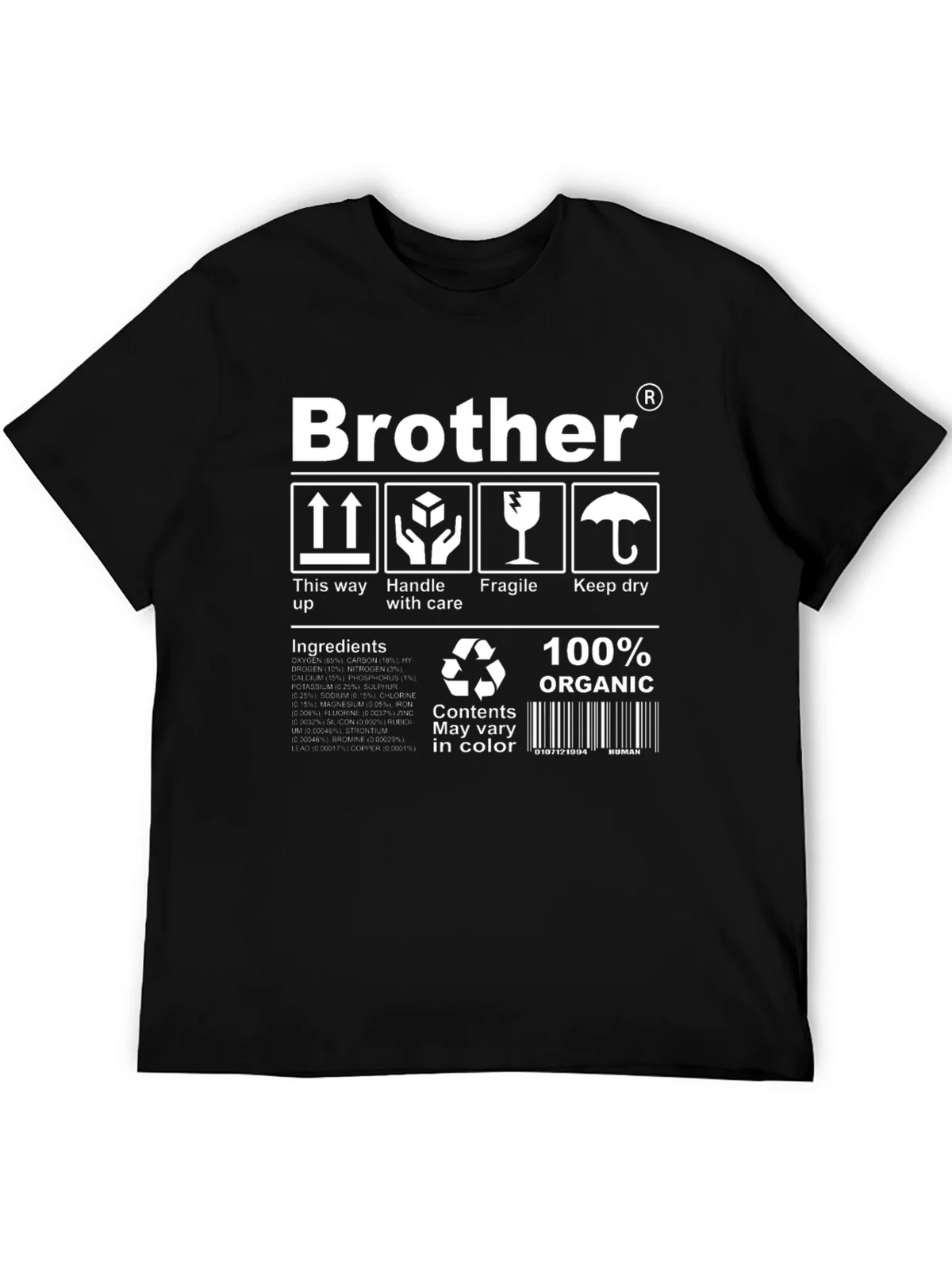 Brother Organic T-Shirt: Handle with Care product image 5