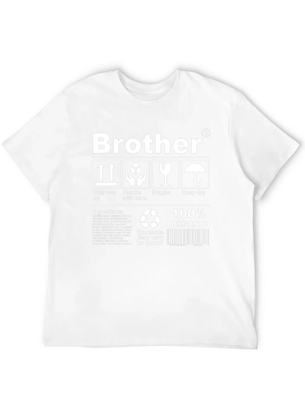 Brother Organic T-Shirt: Handle with Care product image 11