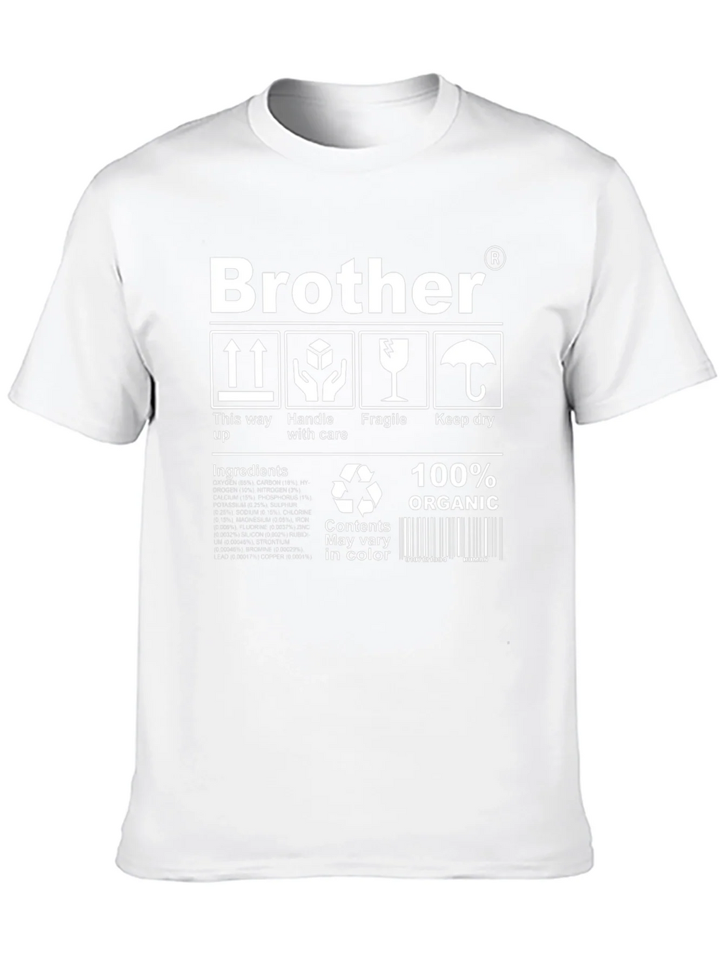 Brother Organic T-Shirt: Handle with Care product image 9