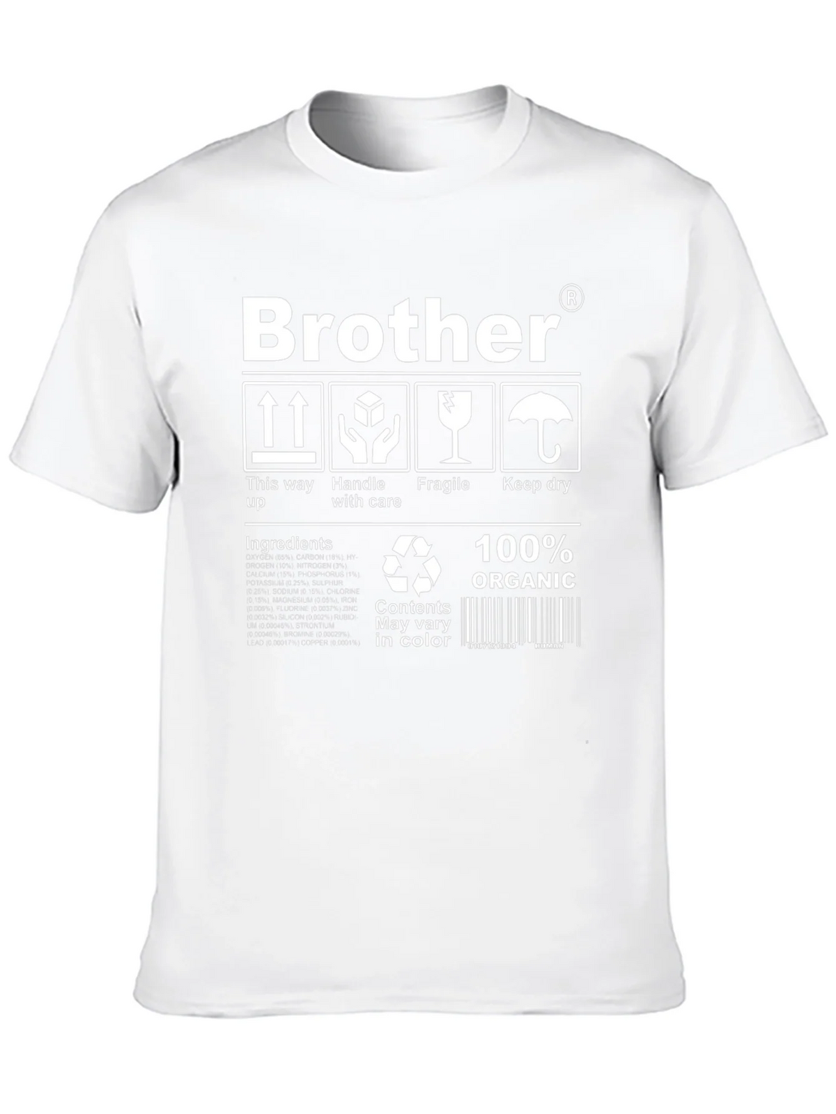 Brother Organic T-Shirt: Handle with Care product image 9