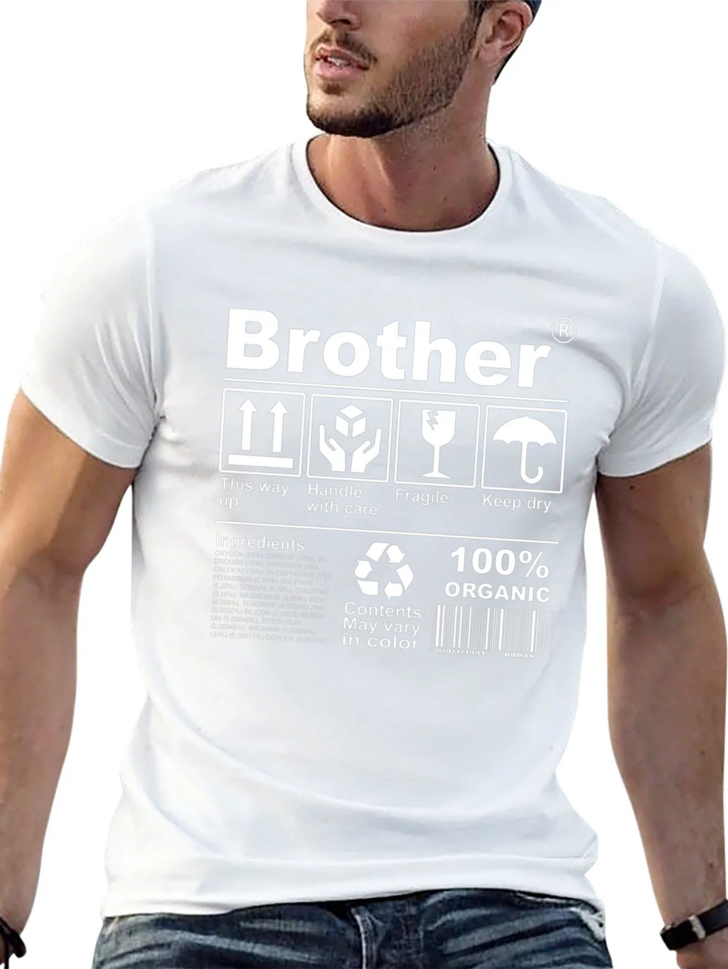 Brother Organic T-Shirt: Handle with Care product image 12