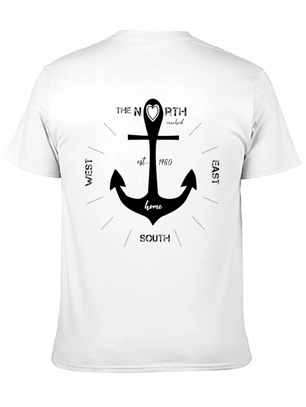 Nautical Anchor Compass T-Shirt product image 9