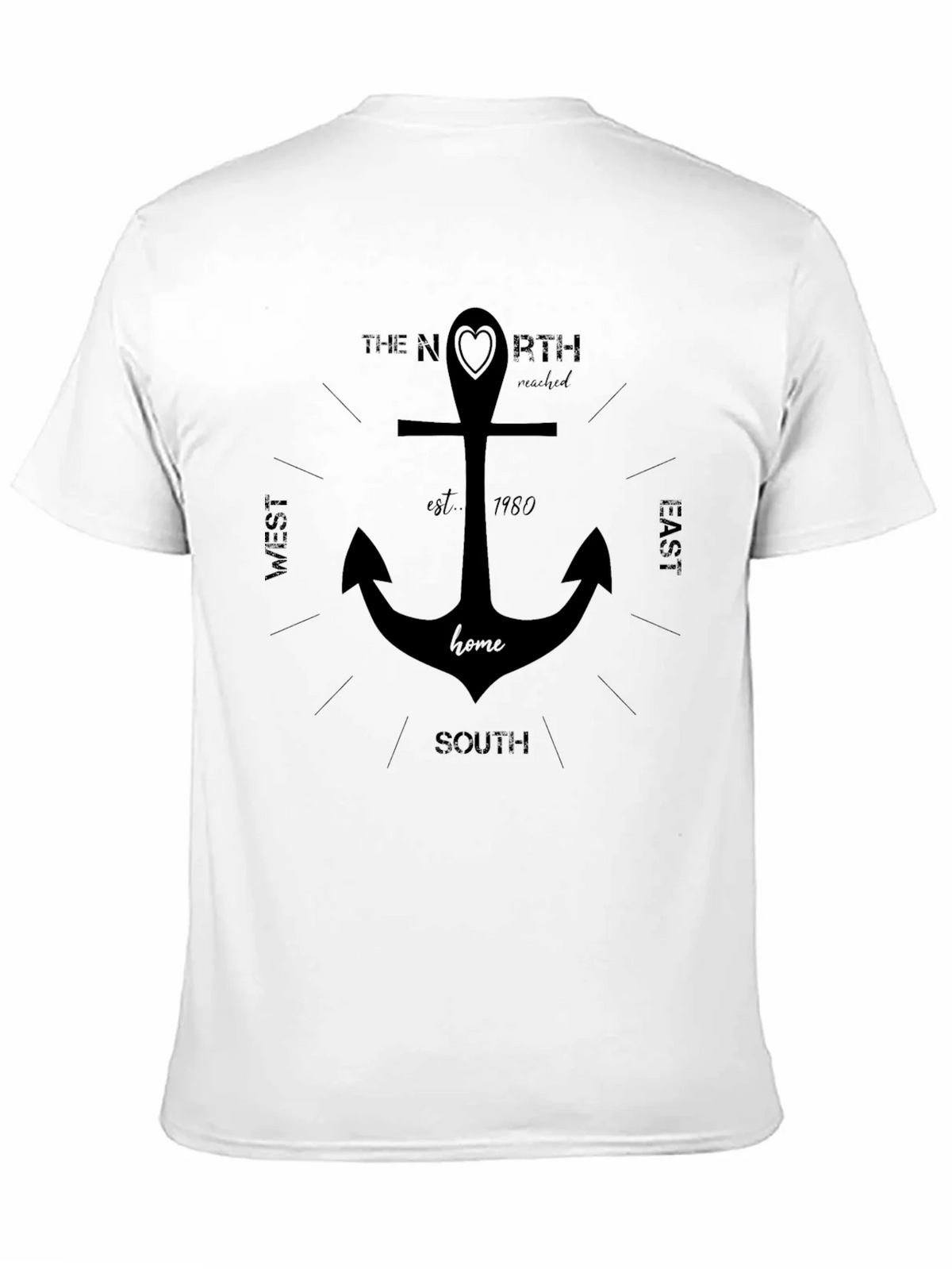 Nautical Anchor Compass T-Shirt product image 9