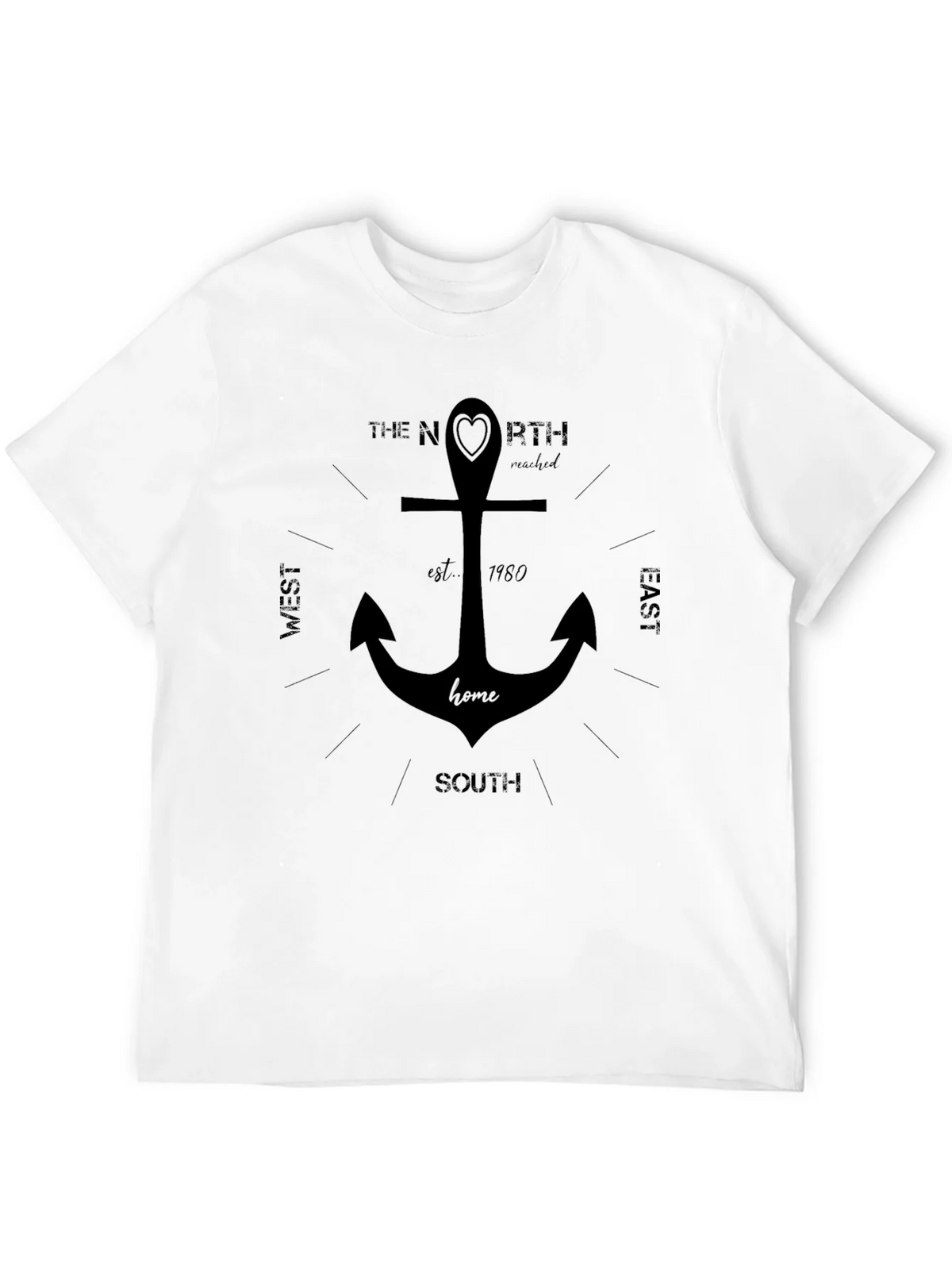 Nautical Anchor Compass T-Shirt product image 10