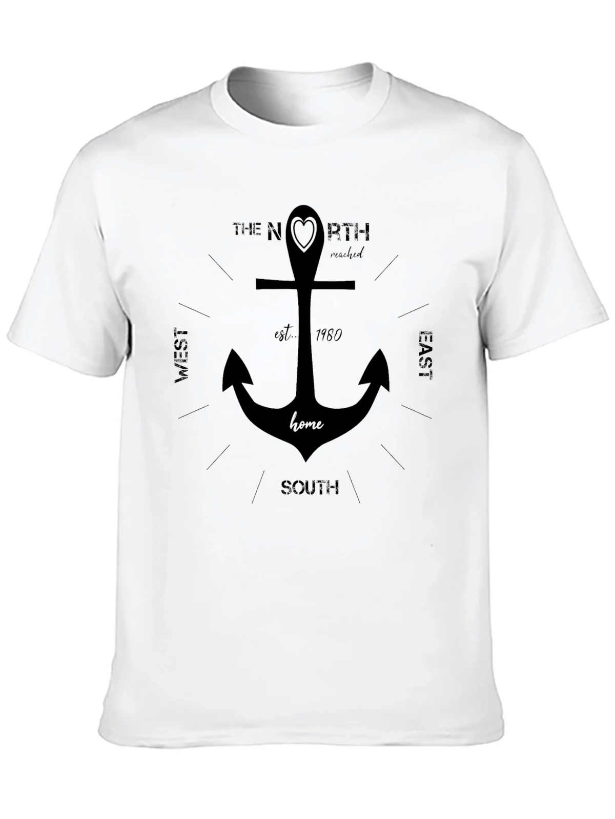 Nautical Anchor Compass T-Shirt product image 8