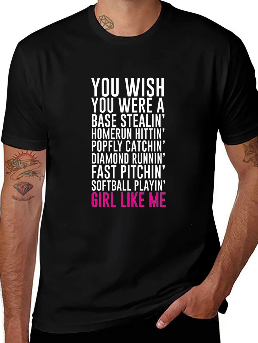 Softball Girl Graphic T-Shirt product image 1