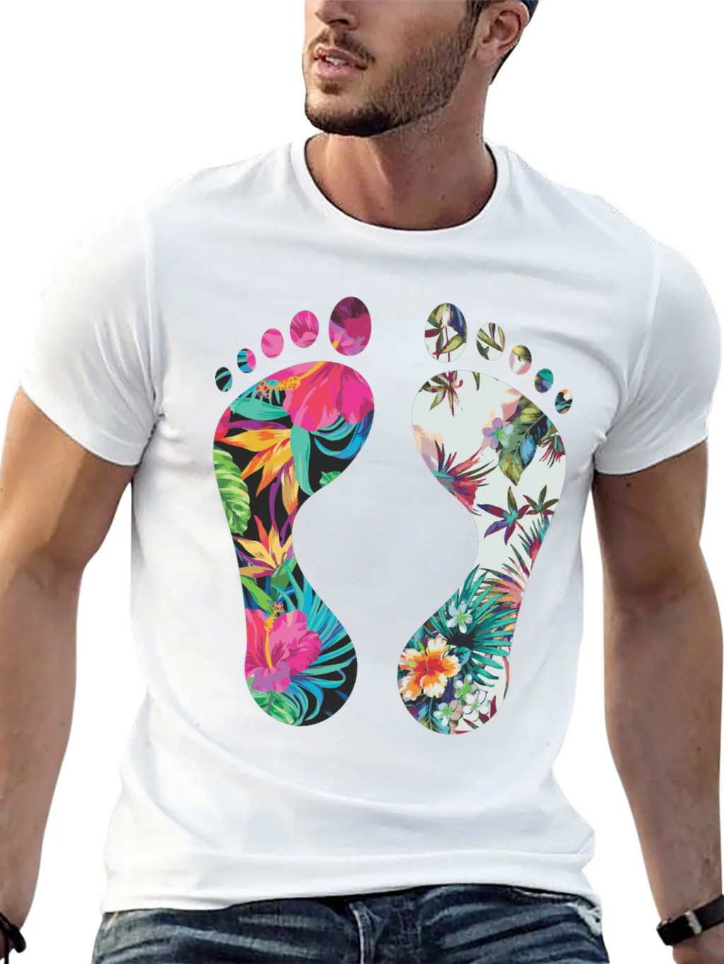 Tropical Footprint Graphic Tee product image 12