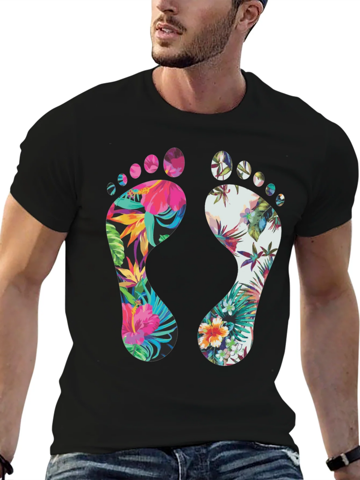 Tropical Footprint Graphic Tee product image 6