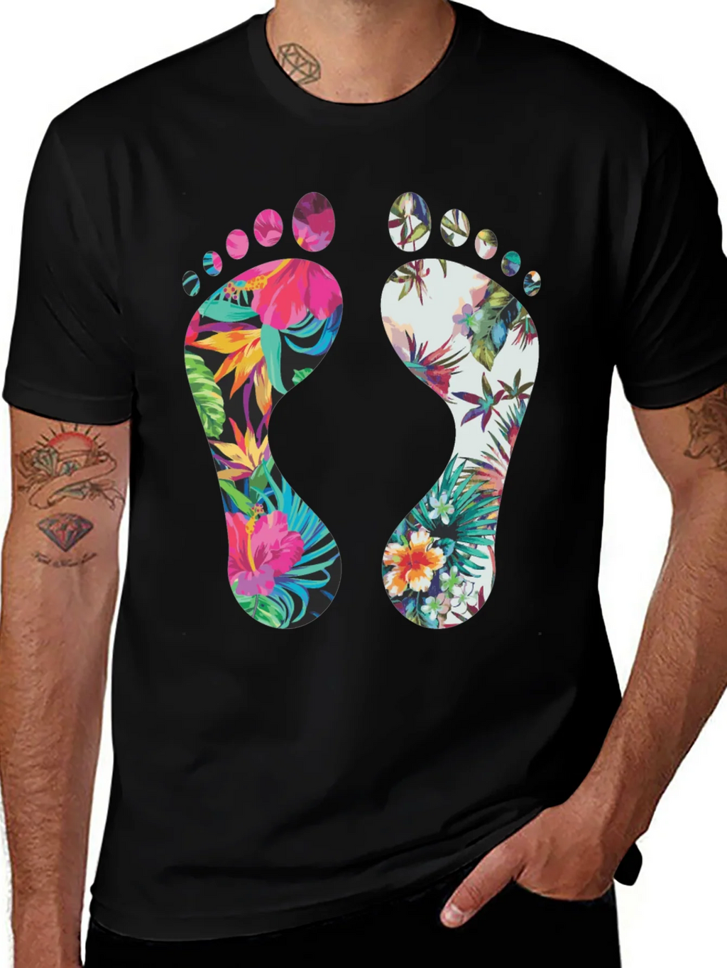 Tropical Footprint Graphic Tee product image 1