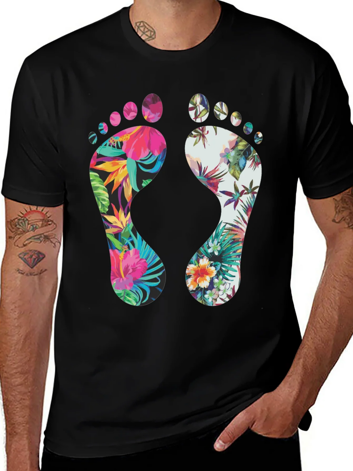 Tropical Footprint Graphic Tee product image 1