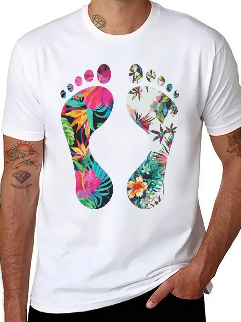 Tropical Footprint Graphic Tee product image 7