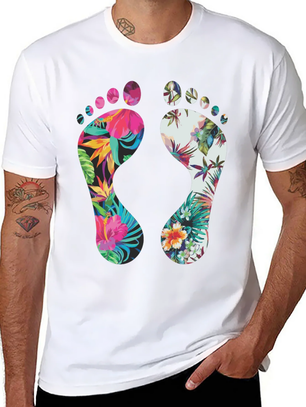 Tropical Footprint Graphic Tee product image 7