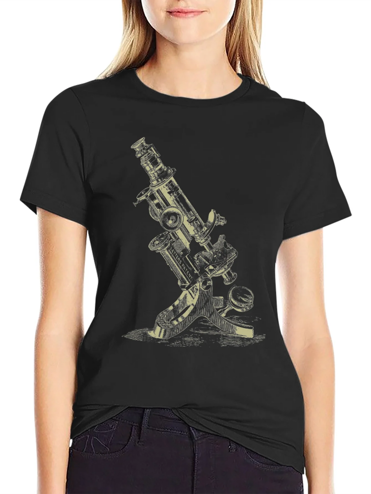 Vintage Microscope Graphic T-Shirt - Science Style product image 2