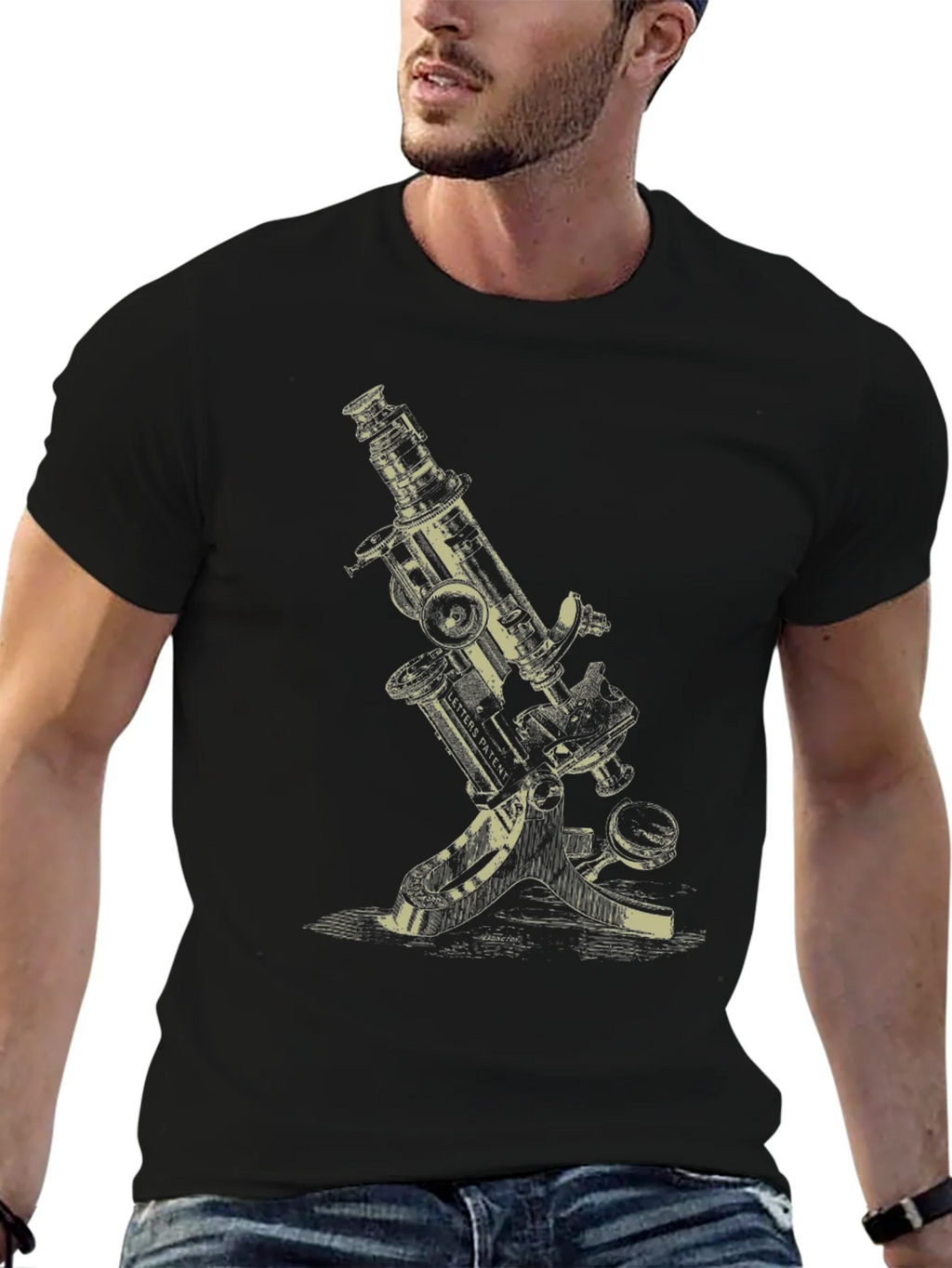 Vintage Microscope Graphic T-Shirt - Science Style product image 6