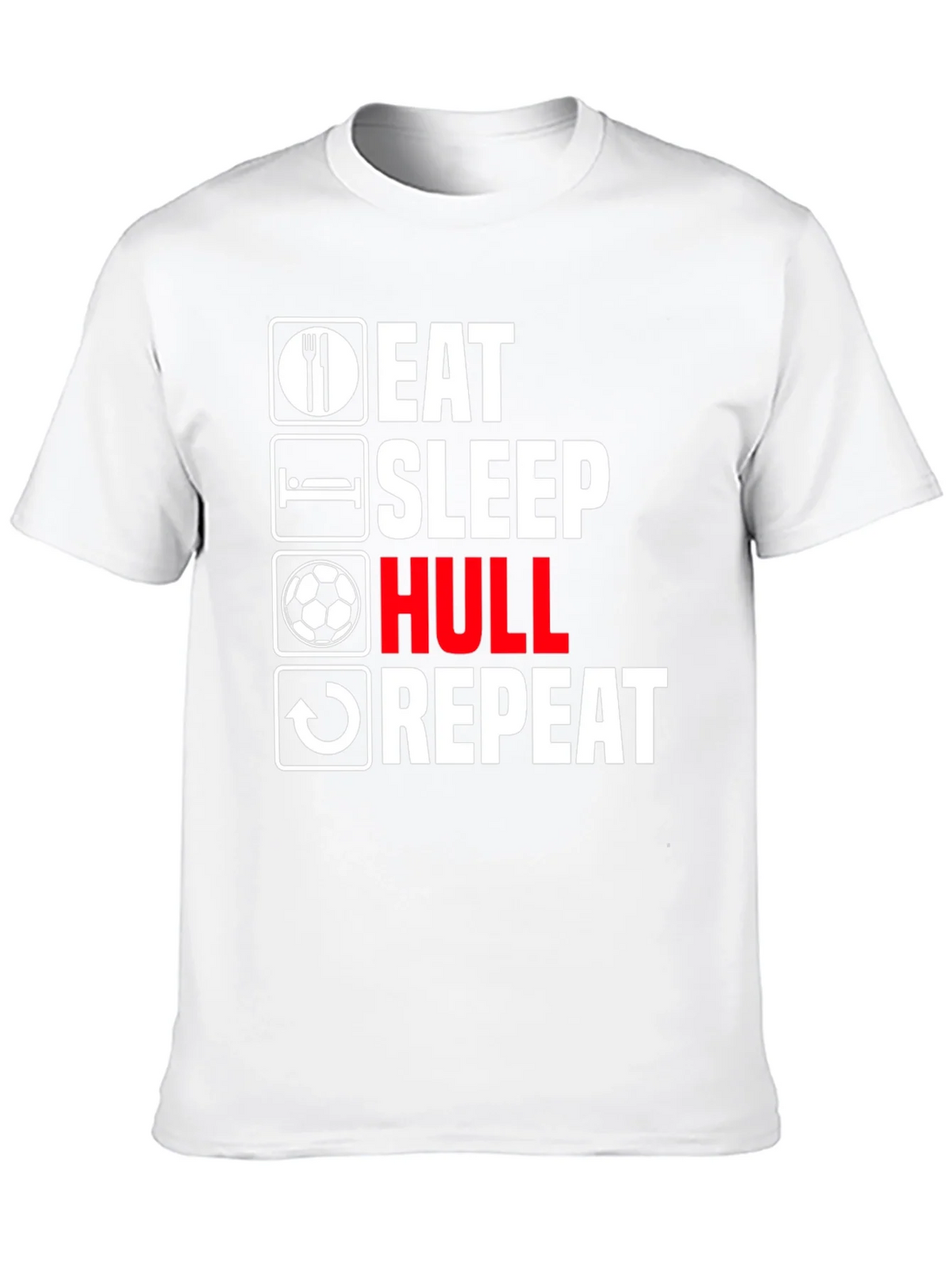 Eat Sleep Hull Repeat Black T-Shirt product image 9