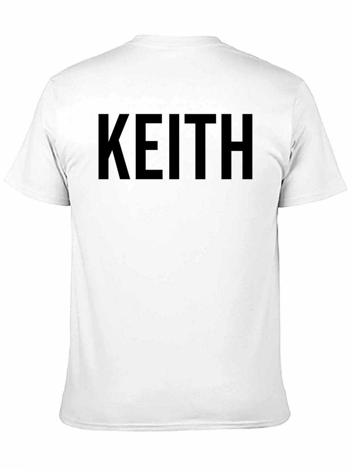 Keith Name Black T-Shirt - Custom Text Tee product image 10