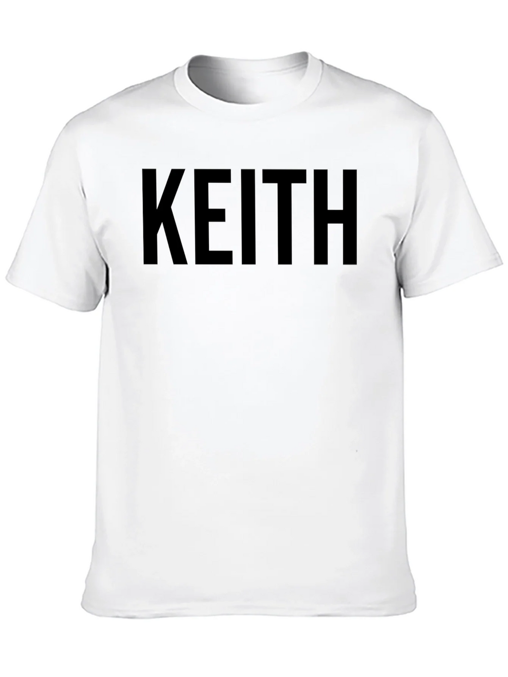 Keith Name Black T-Shirt - Custom Text Tee product image 9