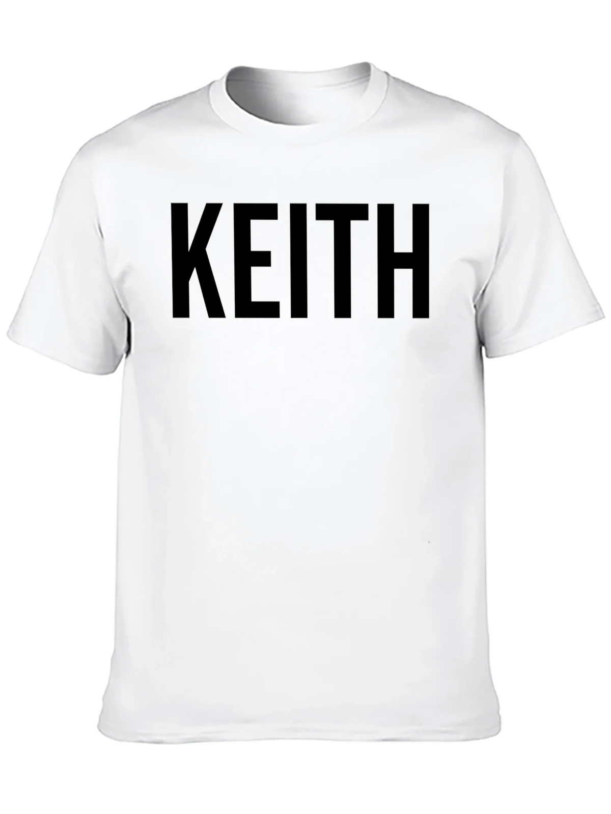 Keith Name Black T-Shirt - Custom Text Tee product image 9