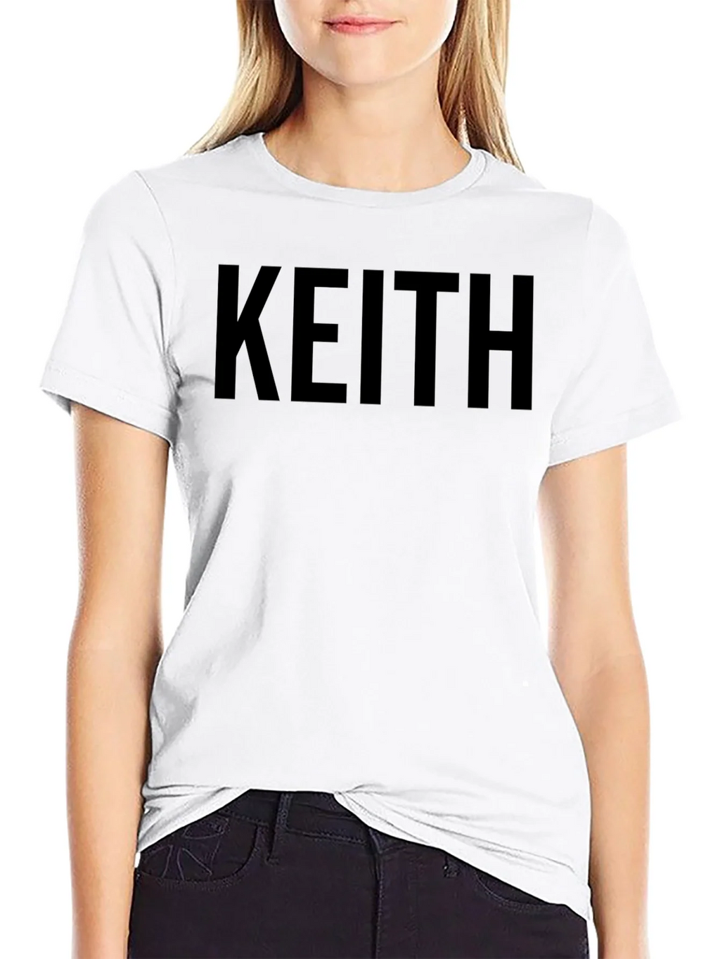 Keith Name Black T-Shirt - Custom Text Tee product image 8