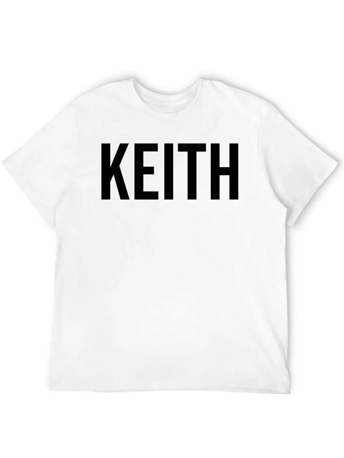 Keith Name Black T-Shirt - Custom Text Tee product image 11