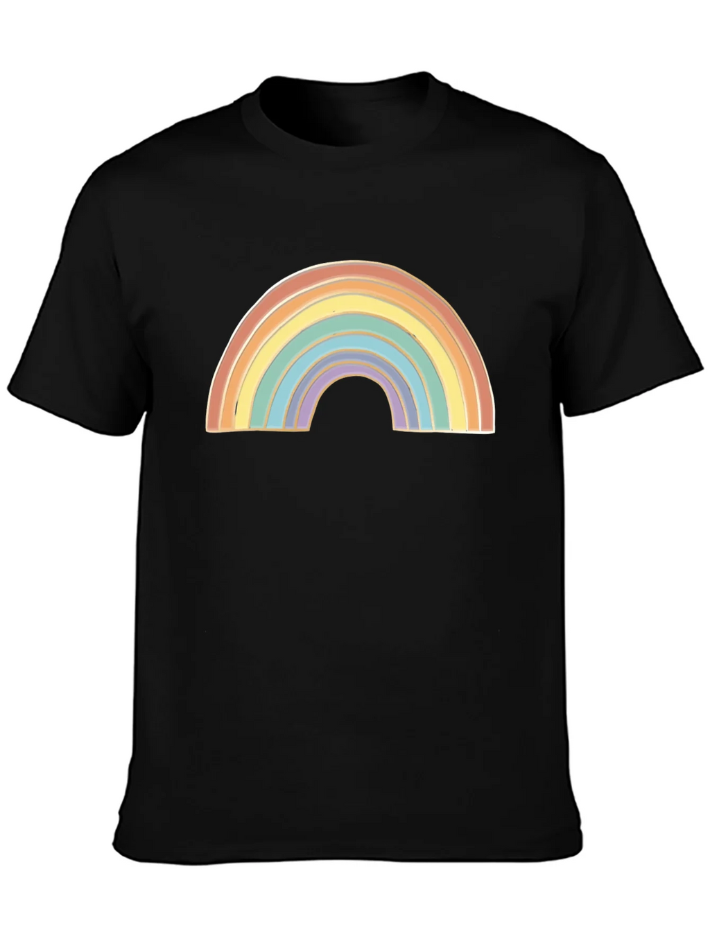 Rainbow Graphic Black T-Shirt product image 3