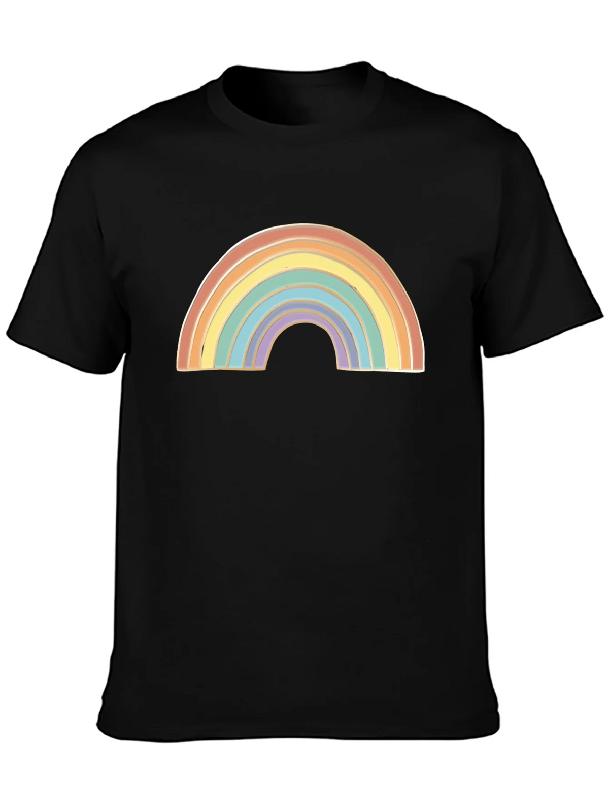 Rainbow Graphic Black T-Shirt product image 3