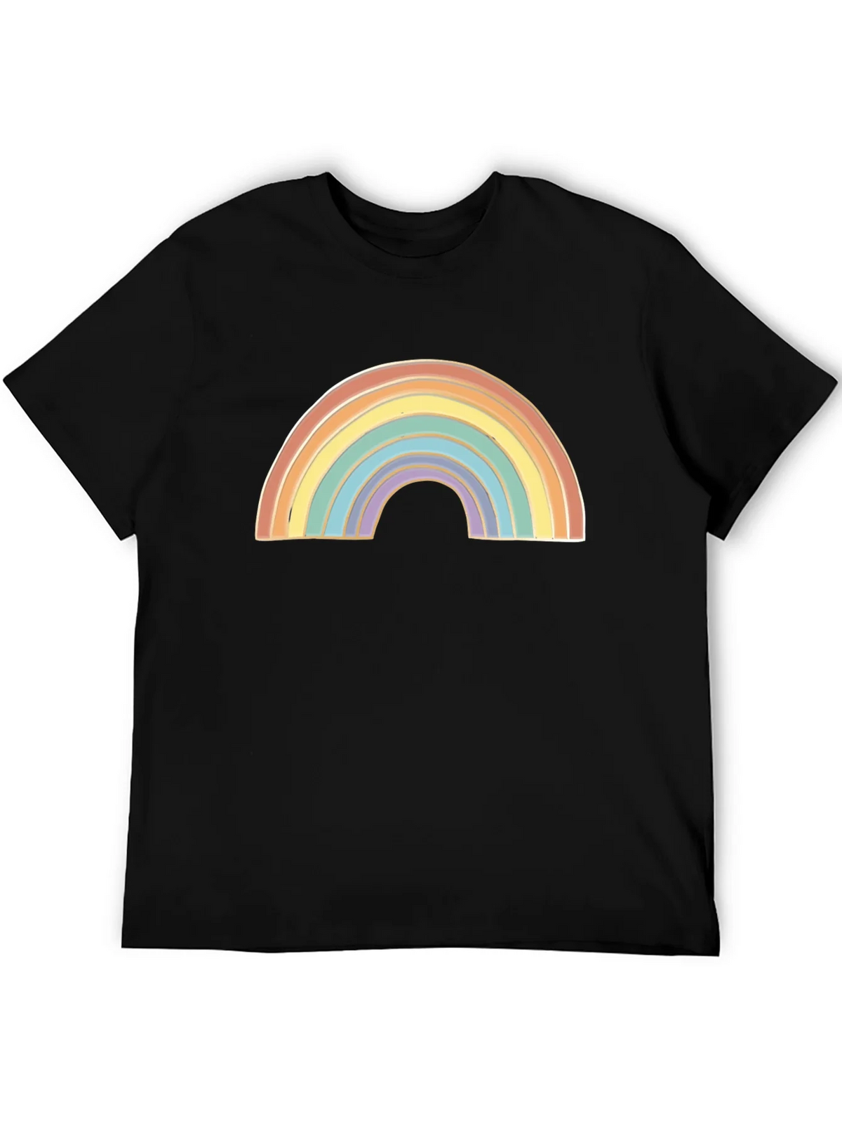 Rainbow Graphic Black T-Shirt product image 5