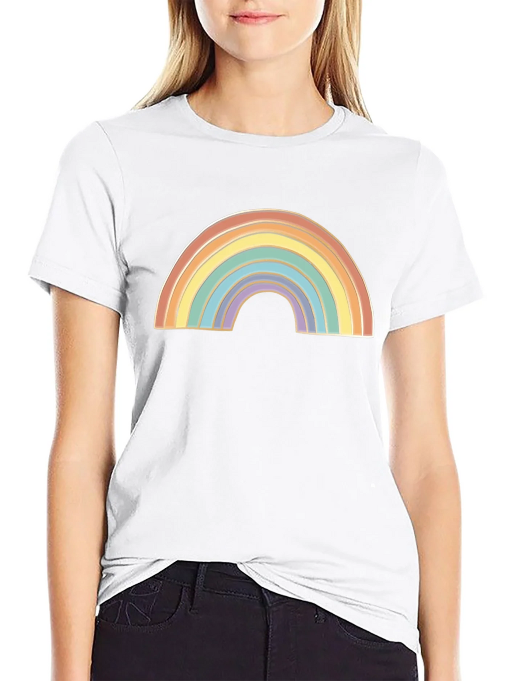 Rainbow Graphic Black T-Shirt product image 8