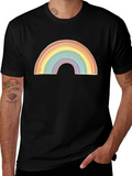 Rainbow Graphic Black T-Shirt product image 1